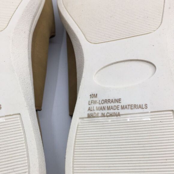 NIB London Fog Women's Cognac Nubuck Lorraine Double Strap Sandals - 10M - Picture 13 of 16